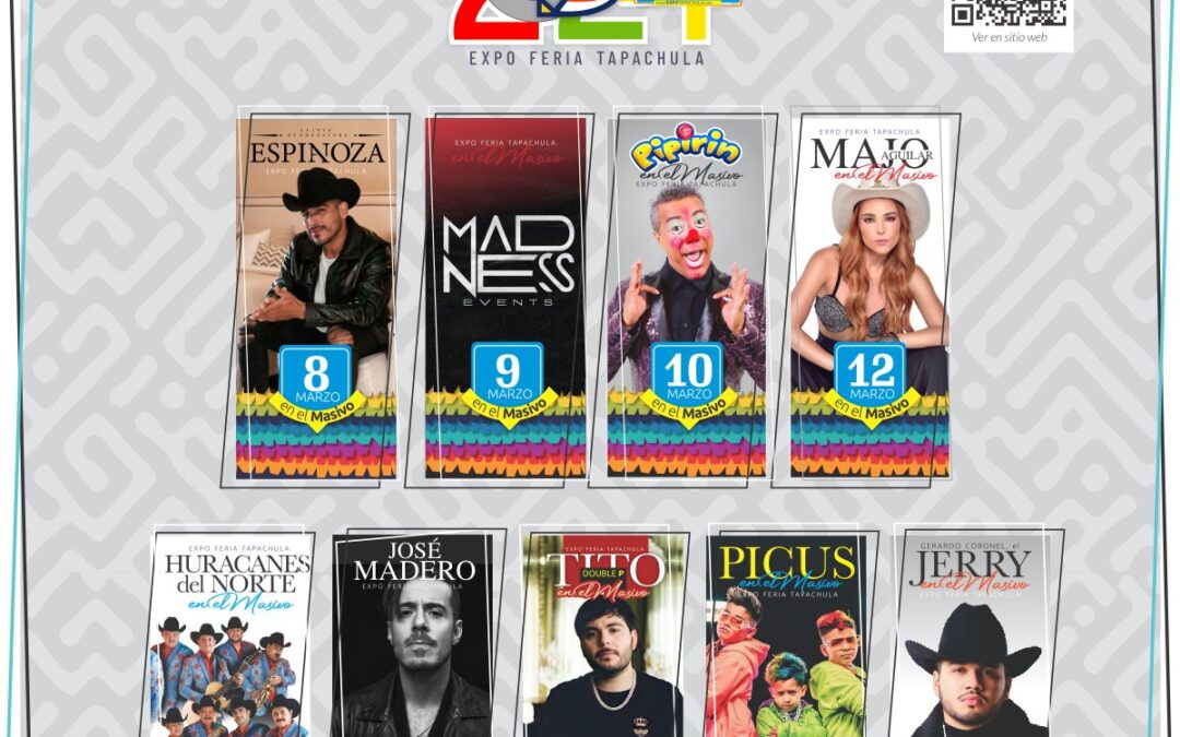 Consulta la CARTELERA de la Expo Feria Tapachula en el sitio web oficial