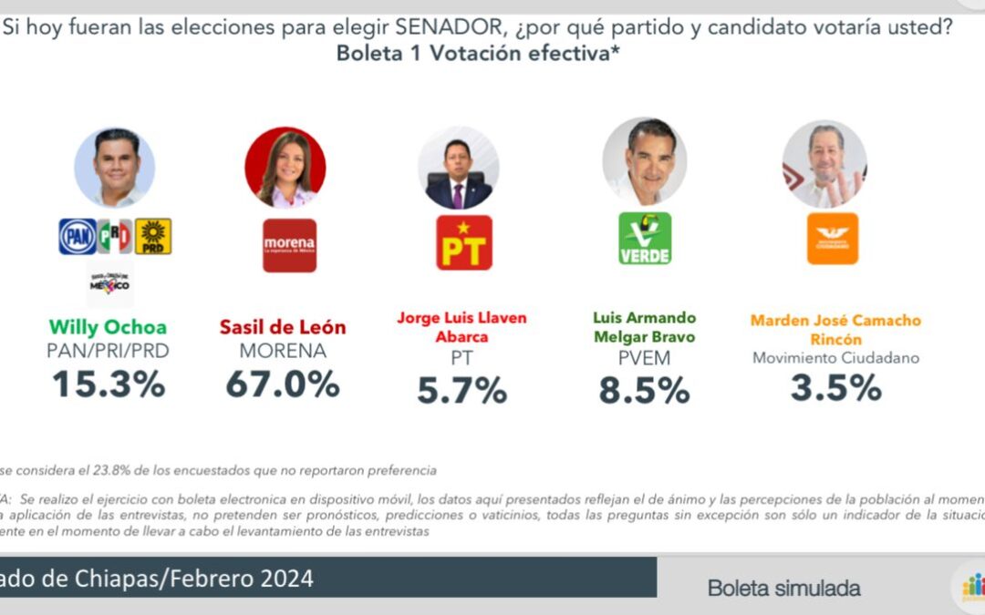 Willy Ochoa aventaja al PVEM y al PT rumbo al senado: Paul Valdés