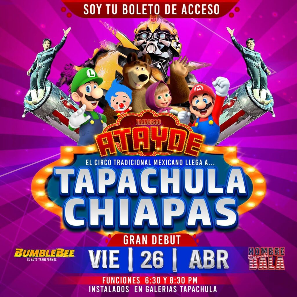¡Prepárate para la experiencia más asombrosa del año en el Circo Francisco Atayde! 