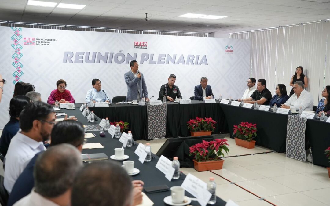 Jorge Llaven encabeza la Primera Reunión Plenaria de la FGE